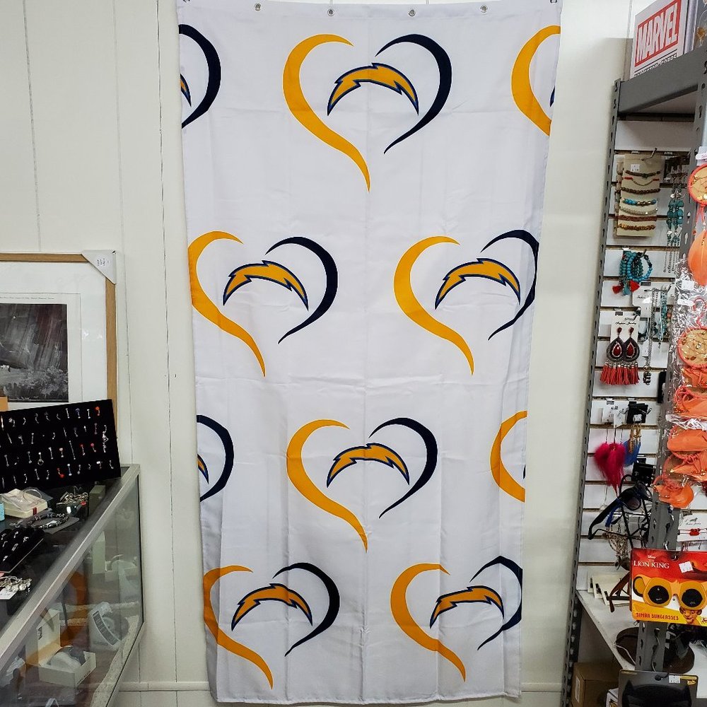 Los Angeles Chargers Shower Curtain 36"x72"